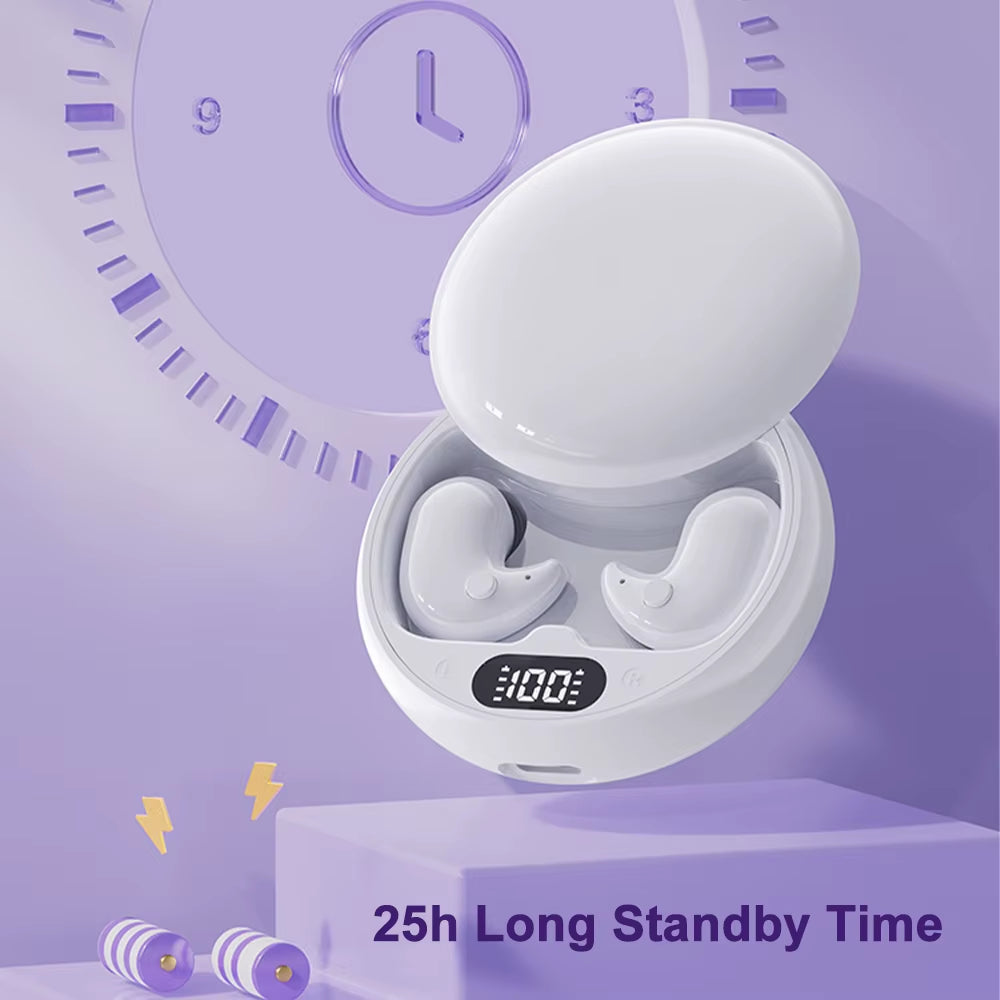 Mini Deep Sleep Earbuds Bluetooth 5.3 Waterproof Earphone Noise Reduction Hidden Sports Headset Invisible Sleep Headphones